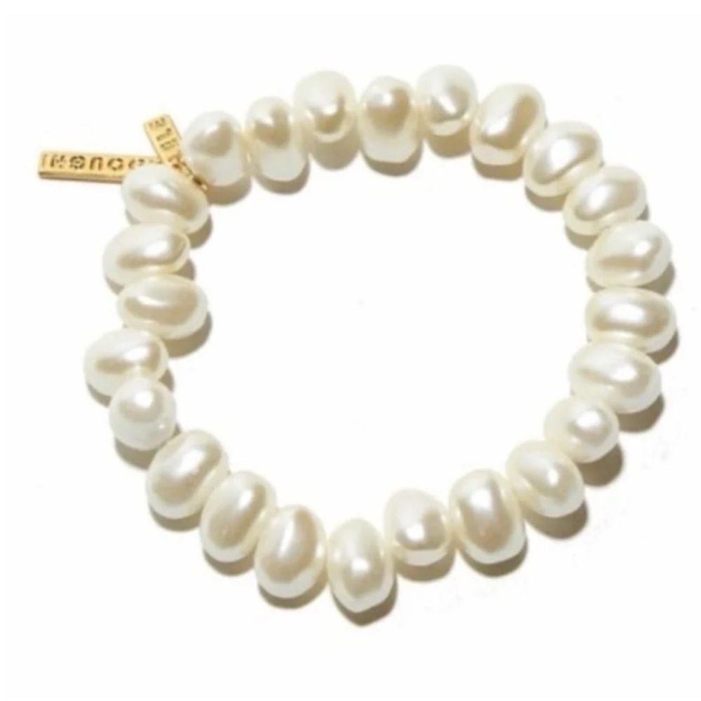 $125 Lele Sadoughi Pearl Jelly Bean Bracelet